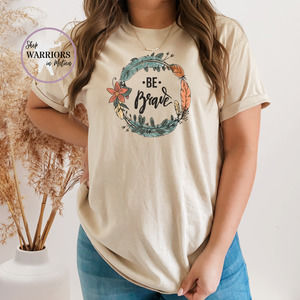 Boho Shirt Be Brave shirt Feathers Inspirational shirt Christmas shirt